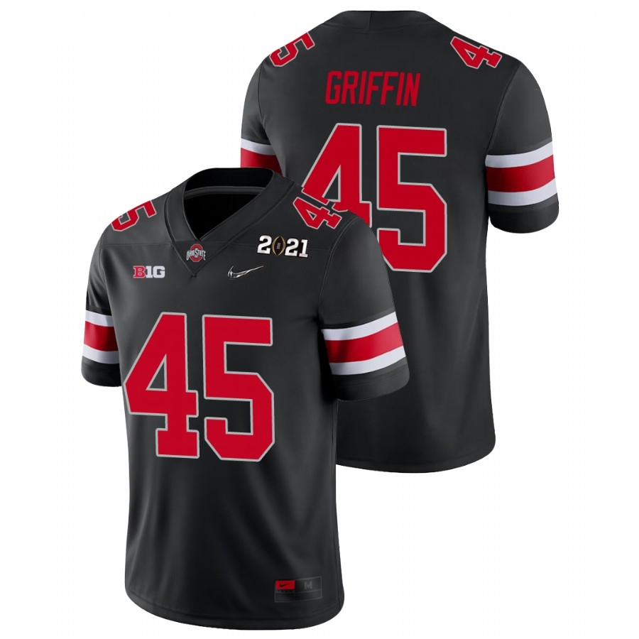 Ohio State Buckeyes Men's NCAA Archie Griffin #45 Black Champions 2021 National College Football Jersey UVT0749DR